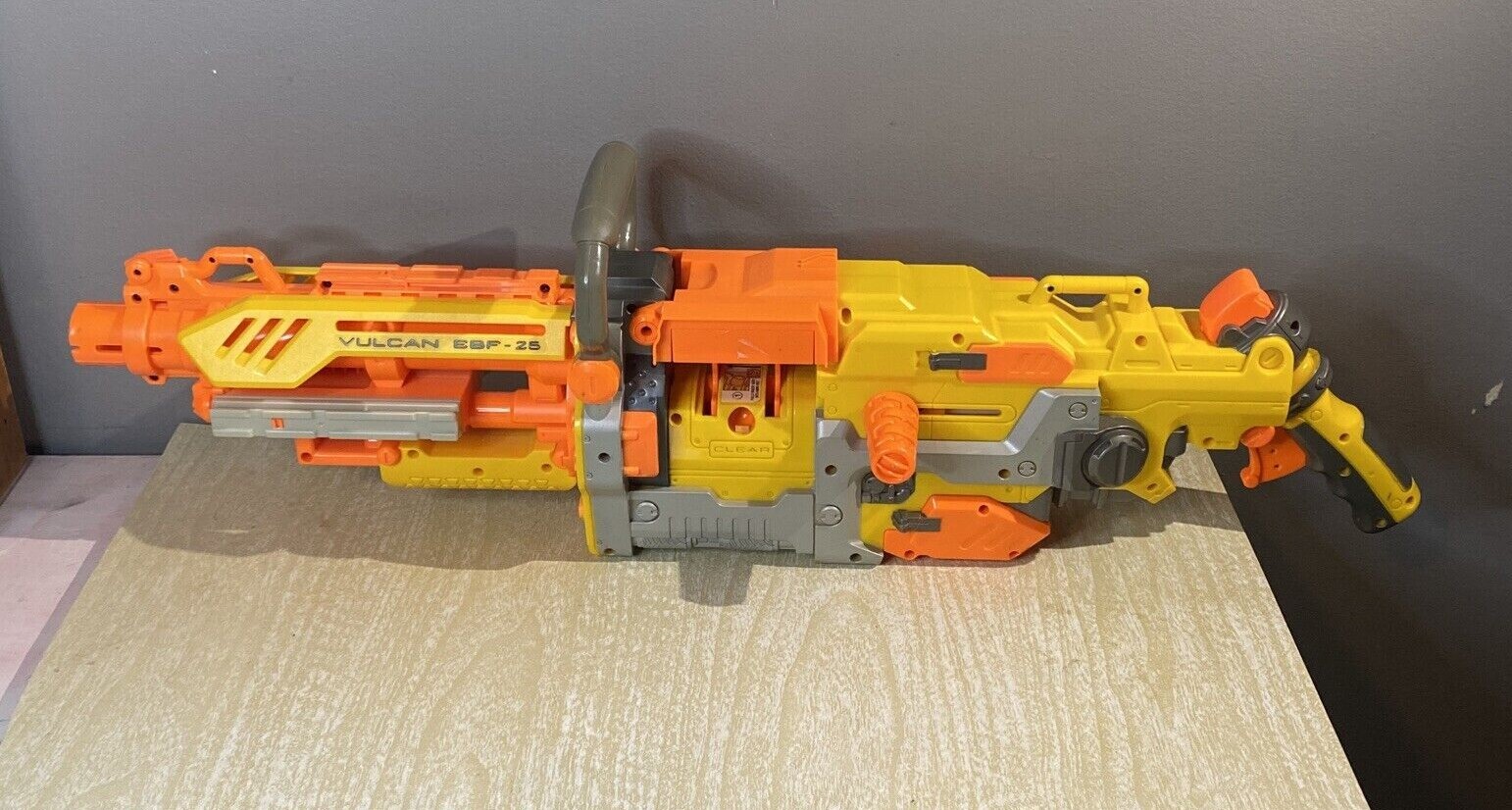 NERF Yellow Vulcan EBF-25 Blaster N 